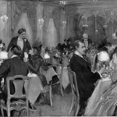 Supper at Delmonico's, New York 1898